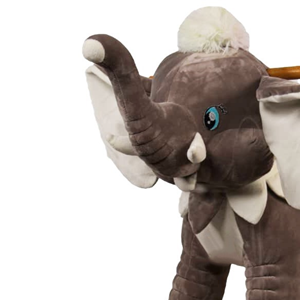 راکر فیل کودک چوبی خاکستری -اسباب بازی